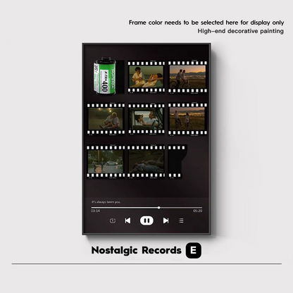 Custom Film Strip Photo Frame | Personalized Collage Print Gift for Couples & Besties | DIY Wedding & Anniversary Wall Art