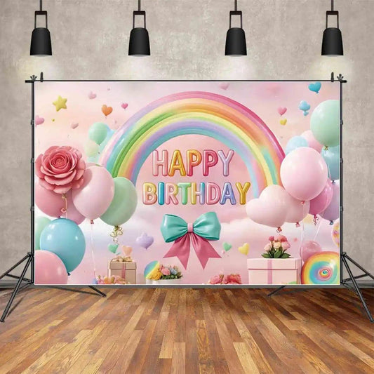 Custom Birthday Backdrop–TB-060 - party X party