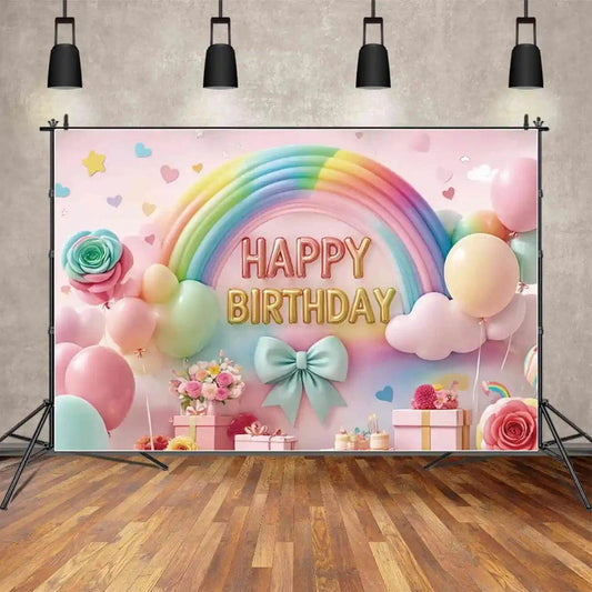 Custom Birthday Backdrop–TB-061 - party X party