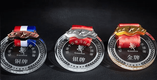 Medals Crystal Medals Creative Medals Commemorative Medals Engravable Fixed Size Three Colors Available Optional Styles – TR-1215 - party X party
