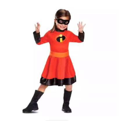 The Incredibles Children’s Superman Superhero Costume – Halloween Agent Squad Sister Outfit | DC012 party X party