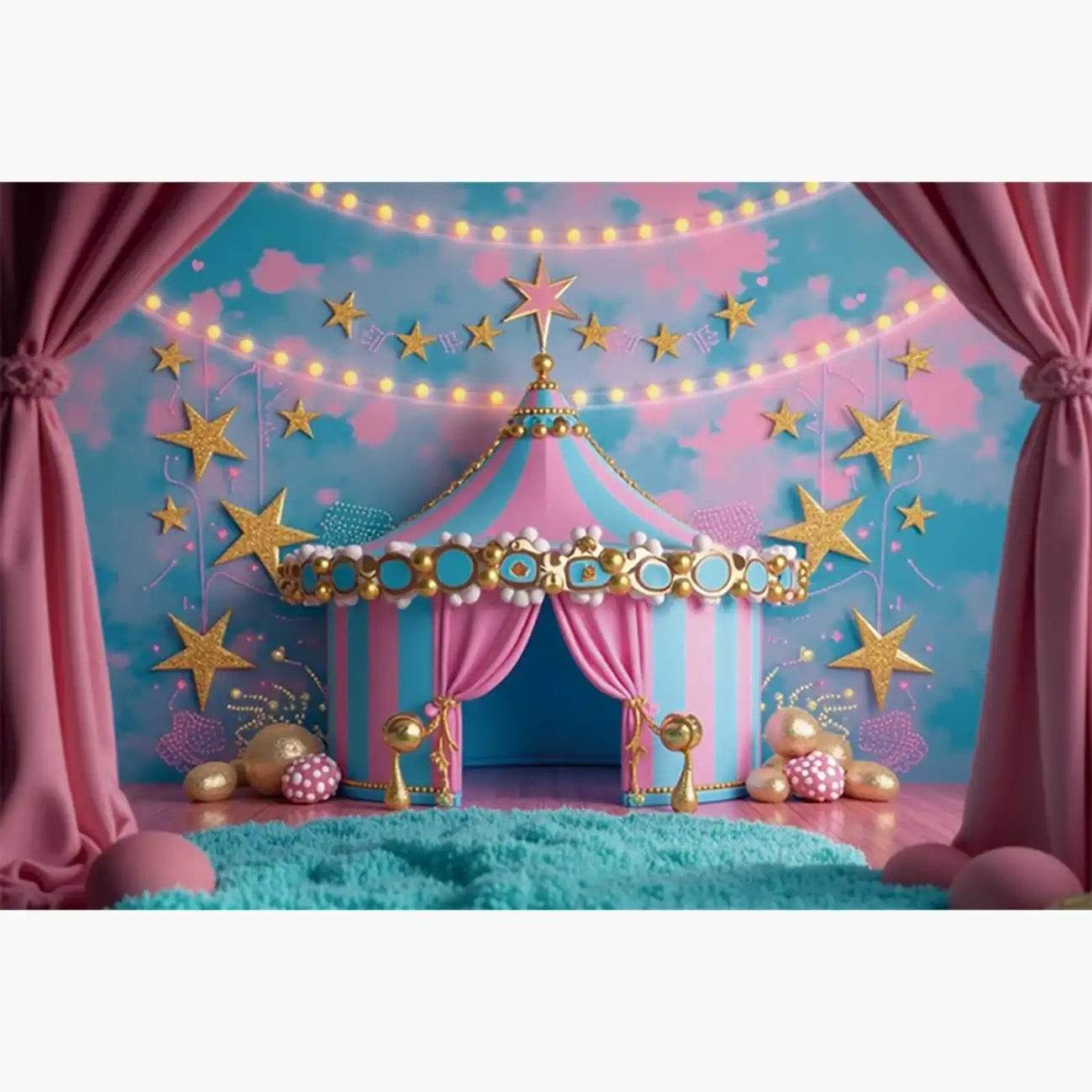 Custom Birthday Backdrop–TB-063 - party X party