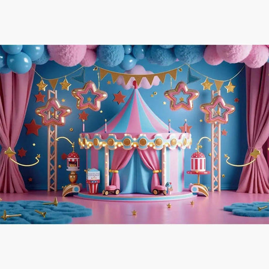 Custom Birthday Backdrop–TB-065 - party X party