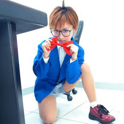 Detective Conan Cosplay Costume | Kudo Shinichi Adult Men’s Set | Children’s Halloween Anime Outfit & School Uniform C068 party X party