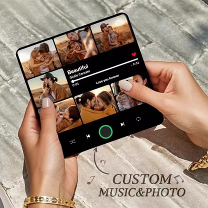 Personalized Music Fridge Magnet - Custom Photo & Song Scannable Code - Acrylic & ABS DIY Music Plaque - Valentine's Day Gift for Boyfriend or Girlfriend