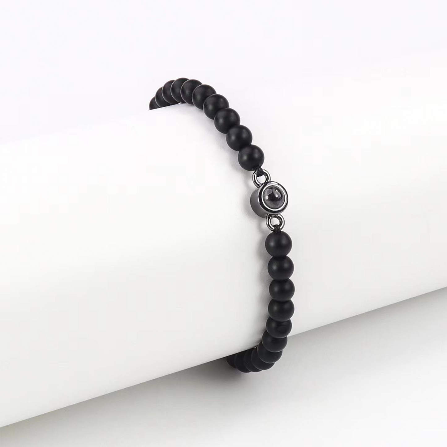 Couple Bracelets — red string for women, wristband for men, projection stone design, perfect Valentine’s Day gift.