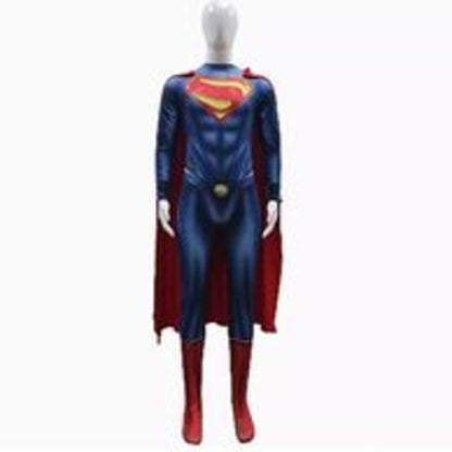 Superman Clark Kent Cosplay Bodysuit with Cape – Hero Performance Halloween Costume | DC002 party X party