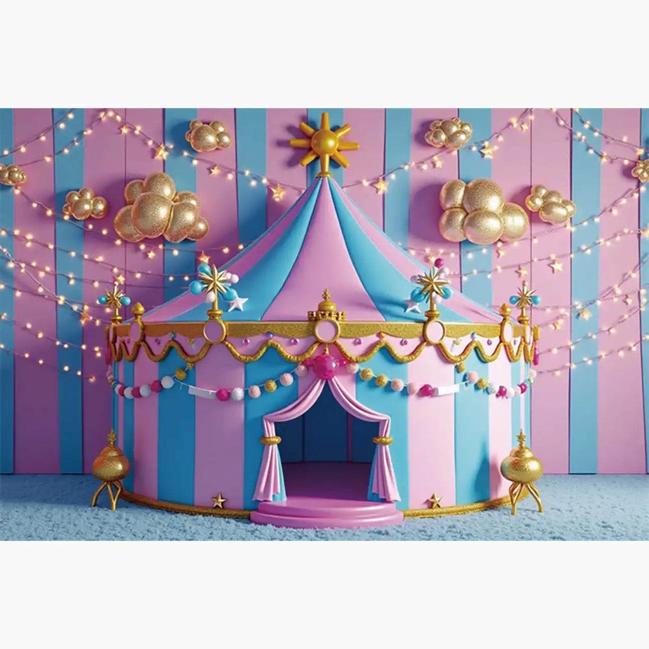 Custom Birthday Backdrop–TB-071 - party X party