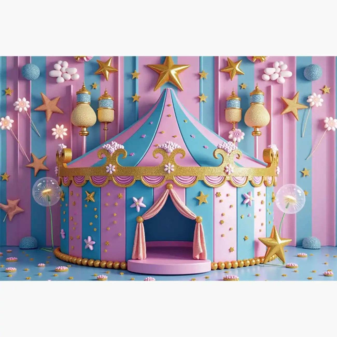 Custom Birthday Backdrop–TB-073 - party X party