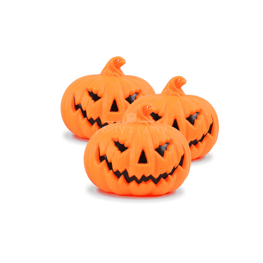 Halloween Pumpkin LED Light Lamp | Spooky Jack-o'-Lantern Table Decoration (Small) - party X party