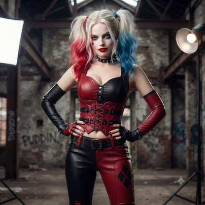 Harley Quinn Suicide Squad Movie Cosplay Costume Adult Full Set Outfit – DC223 party X party