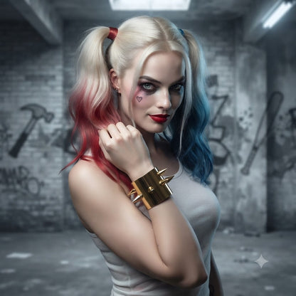 Harley Quinn Cosplay Costume Bracelet from Suicide Squad | Movie-Inspired Accessory | DC207 party X party