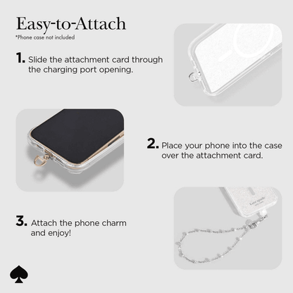 kate spade New York - Universal Cell Phone Charm - Silver KS053460-05 – LP-112 - party X party