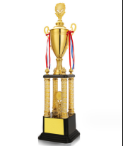 Engravable Metal Trophy | Creative Commemorative Award in Optional Sizes – TR-1430