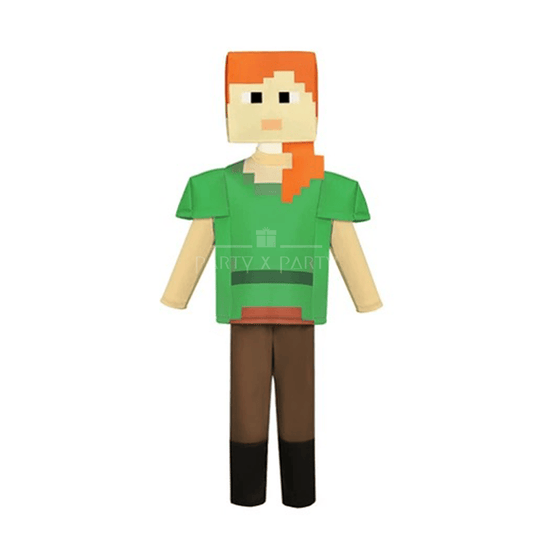 Alex Character Minecraft Character Costumes – Bring the Game to Life for Halloween Costume! - party X party