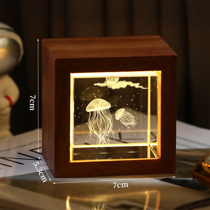 Official Inspired The Little Prince Crystal Night Light | Dreamy Bedroom Decoration & Tabletop Ornament | Meaningful Birthday Gift for Girls & Women