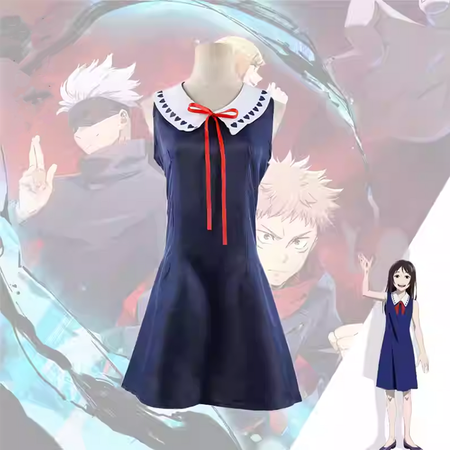 Jujutsu Kaisen Cosplay Costumes - Blue | Rika Orimoto J019 party X party