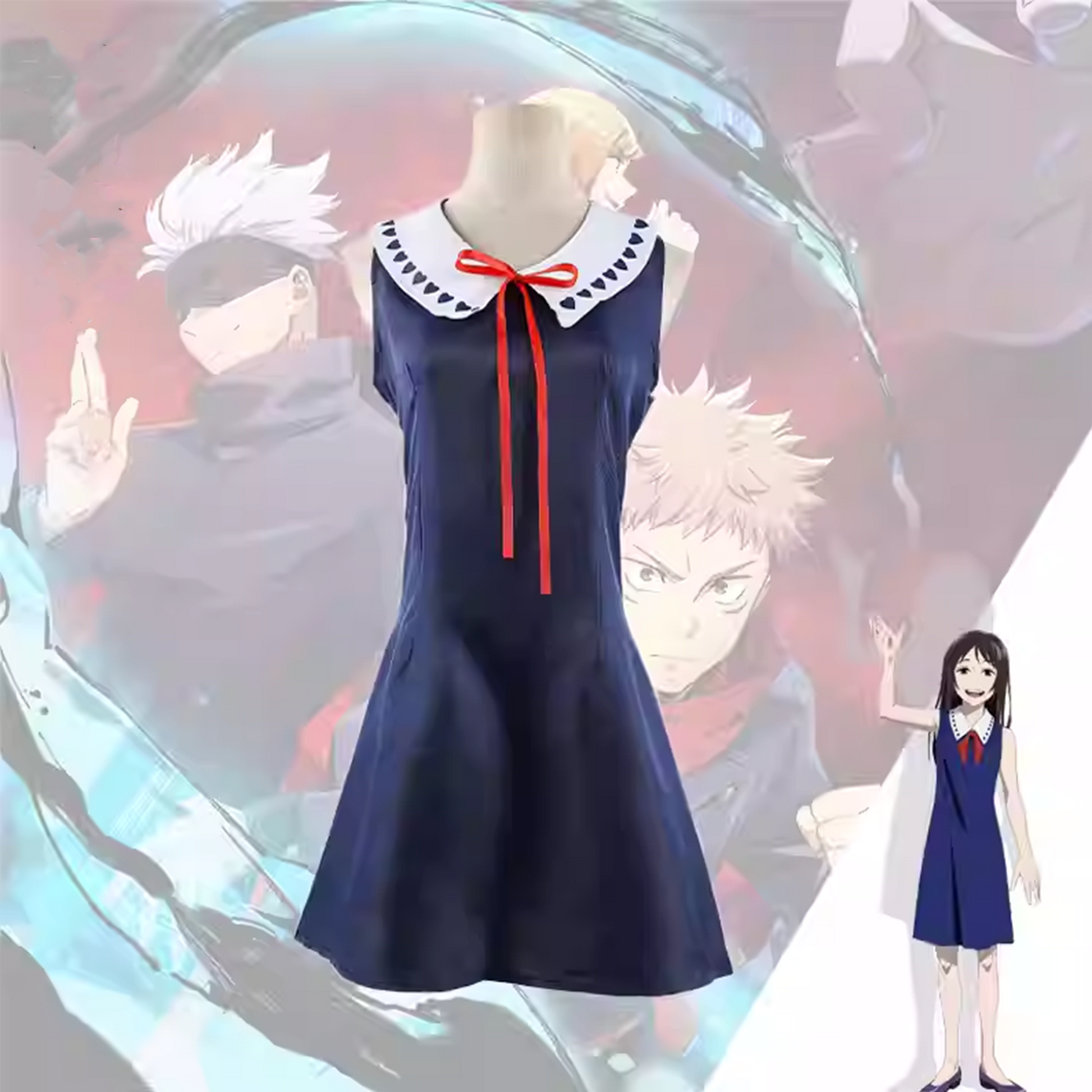 Jujutsu Kaisen Cosplay Costumes - Blue | Rika Orimoto J019 party X party