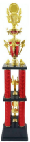 Engravable Metal Trophy | Creative Commemorative Award in Optional Sizes – TR-1445