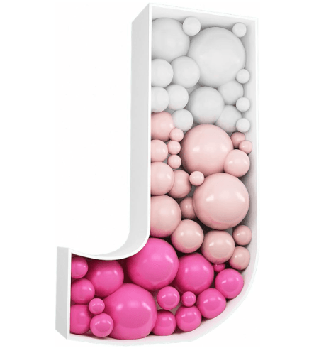 Letter Mosaic Balloon Frame--B160 - party X party