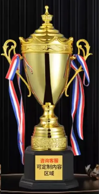 Engravable Metal Trophy | Creative Commemorative Award in Three Colors – TR-1595