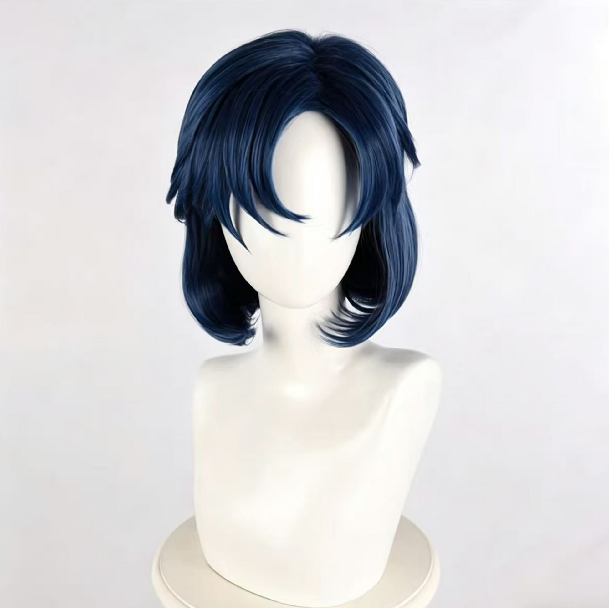 Sailor Moon Ami Mizuno Cosplay Wig – Short Curly Light Blue SM012 party X party