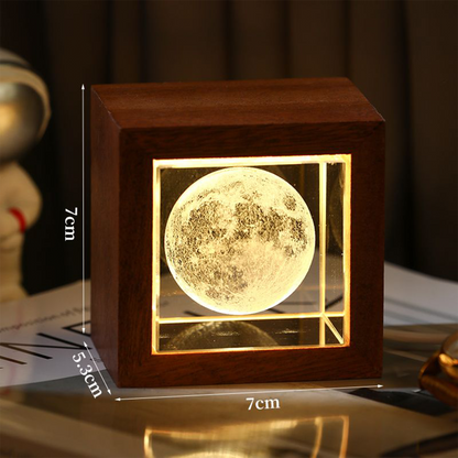 Official Inspired The Little Prince Crystal Night Light | Dreamy Bedroom Decoration & Tabletop Ornament | Meaningful Birthday Gift for Girls & Women