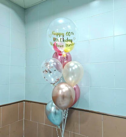 Japanese Crystal & Rubber Balloon Bundle Set – Custom-Printed, Three Sizes – B175