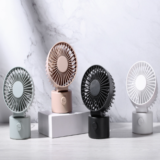 Desktop Dual-Blade Mini Fan – Quiet Portable Oscillating USB Fan for Dorms & Offices (Japanese/Korean Style) | HF003 party X party