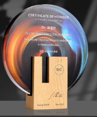 Wooden Trophy Creative Trophy Round Crystal Trophy – TR-795