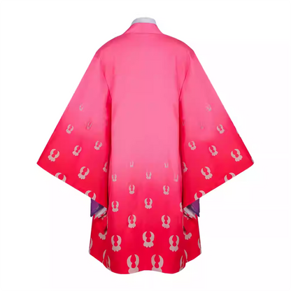 One Piece Wano Country Arc – Kozuki Hiyori (Komurasaki Oiran) Kimono Cosplay Costume Anime Role-Play Outfit 0021 party X party