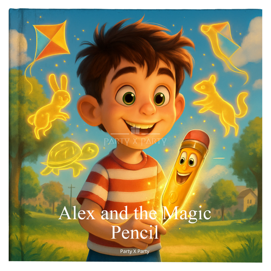 Alex and the Magic Pencil - A Personalized Storybook party X party