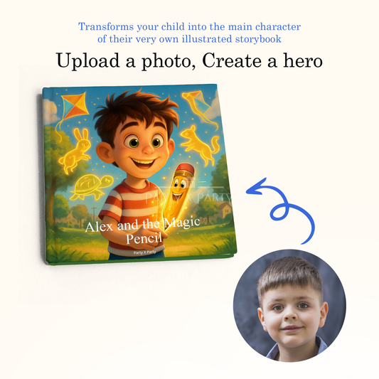 Alex and the Magic Pencil - A Personalized Storybook party X party