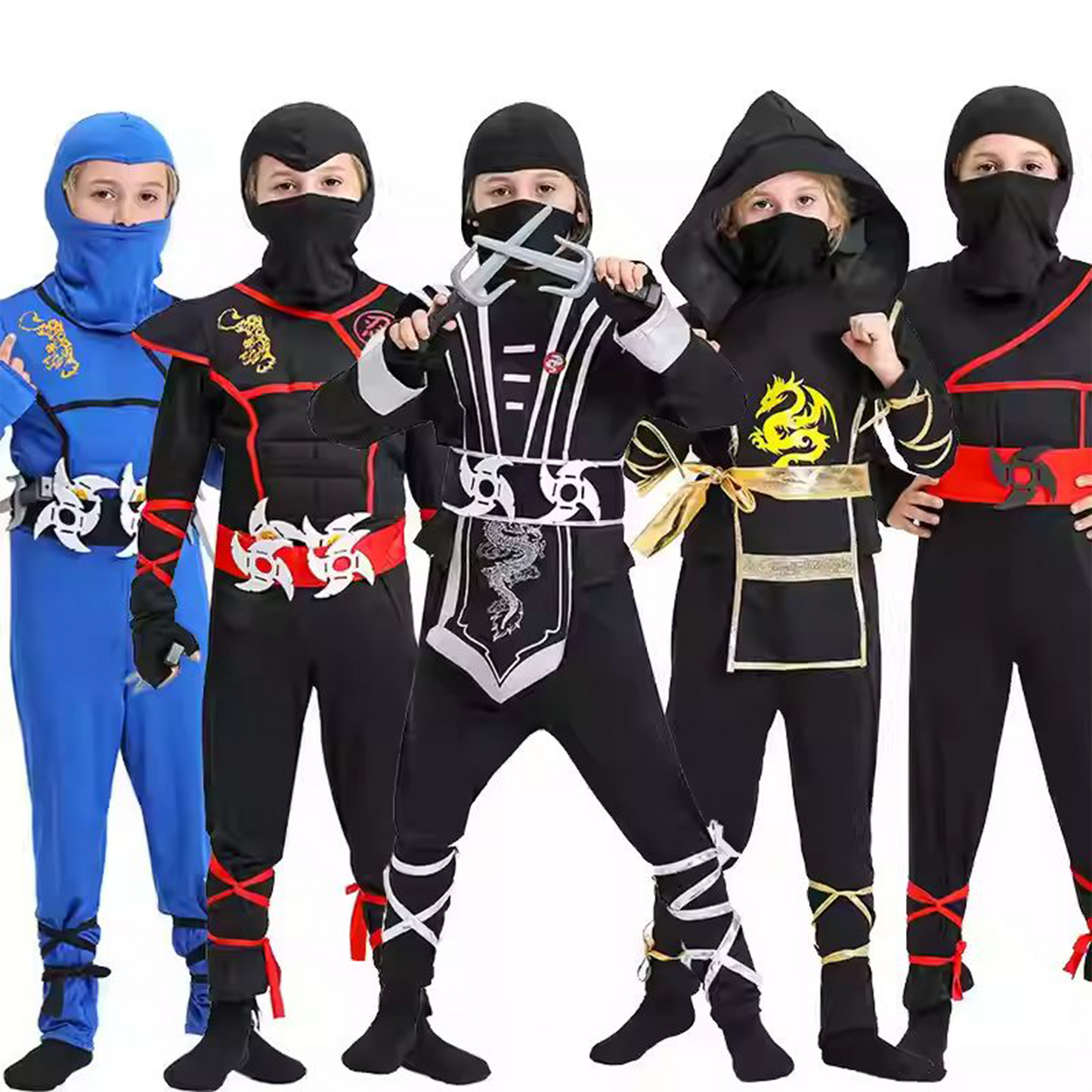 Halloween Children’s Ninja Costume Cosplay Anime Kids Samurai Outfit party X party