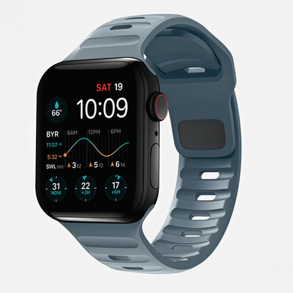 Suitable for Apple watch strap iwatch9 square buckle solid color silicone strap Apple watch strap ultra2 – SW-04 party X party