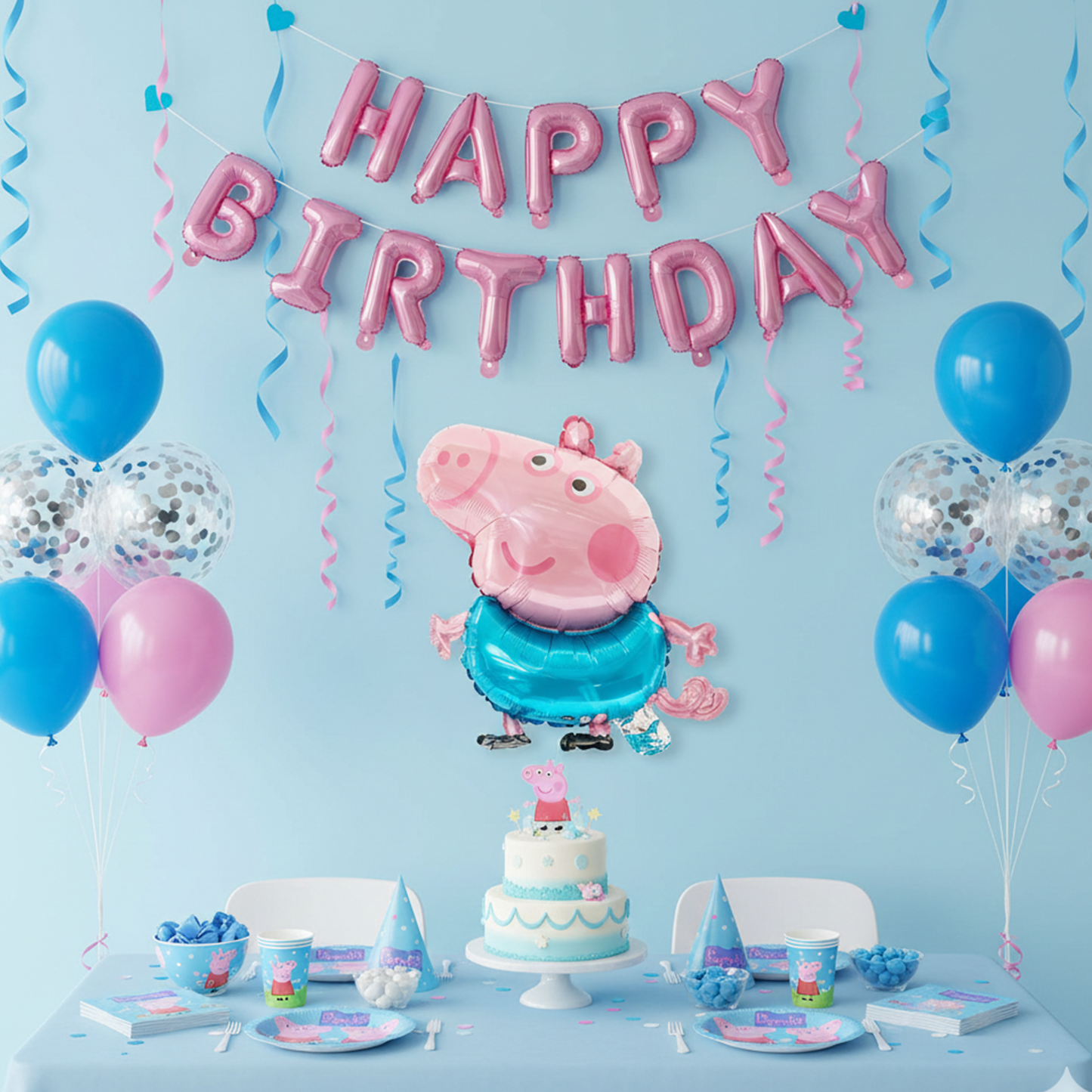 Peppa Pig Aluminum Balloon Decoration | Birthday Party B042 party X party