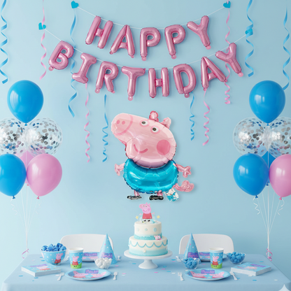 Peppa Pig Aluminum Balloon Decoration | Birthday Party B042 party X party