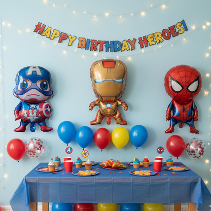 Marvel  Cartoon Aluminum Balloons | Birthday Party Decorations party X party