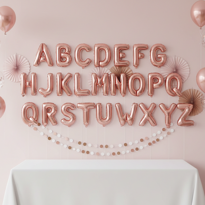 32″ Rose Gold Letter Balloons – B119-R party X party