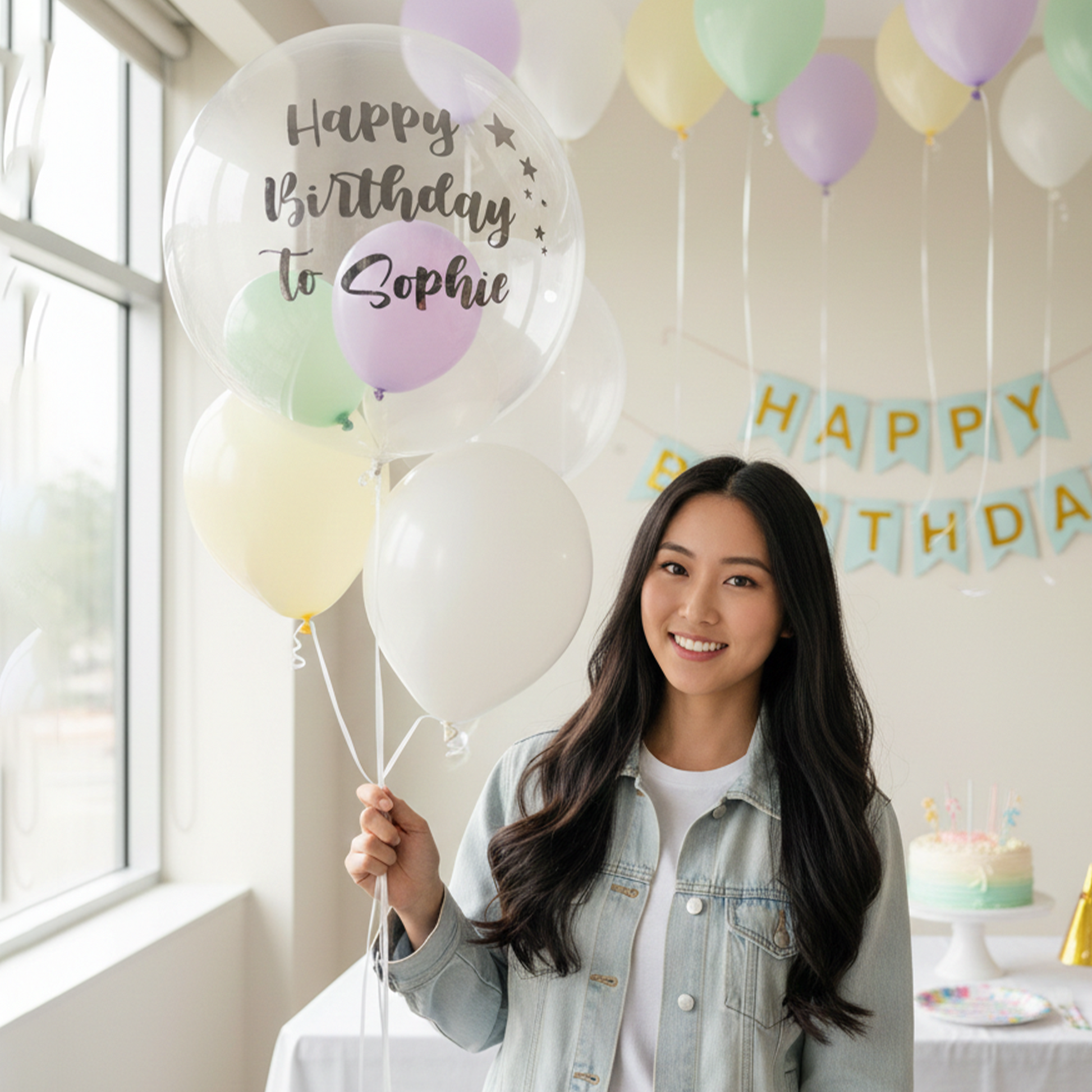 Japanese Crystal & Rubber Balloon Bundle Set – Custom-Printed, Three Sizes – B134-17 (OS226051) party X party