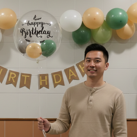 19″ Japanese Crystal Balloon + Small Balloon Bundle –B134-2 party X party