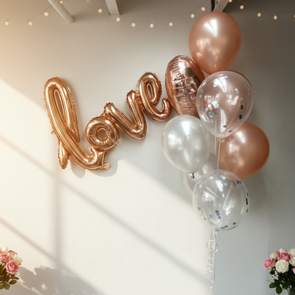Rose Gold “LOVE” Balloon & Bundle Set – B134-22 party X party