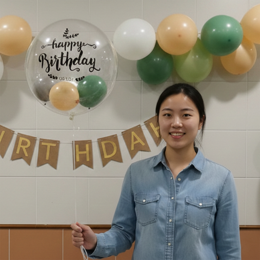 19″ Japanese Crystal Balloon + Small Balloon Bundle –B134-2 party X party