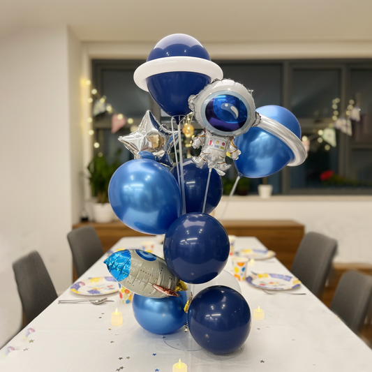 Cartoon astronaut space table floating column balloon decoration set – B148