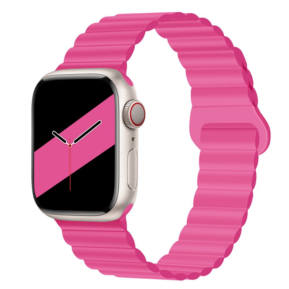 Applicable to Apple watch straps 1-10 generations Apple iwatch9S10 second generation two-color buckle silicone magnetic watch strap – SW-03 party X party