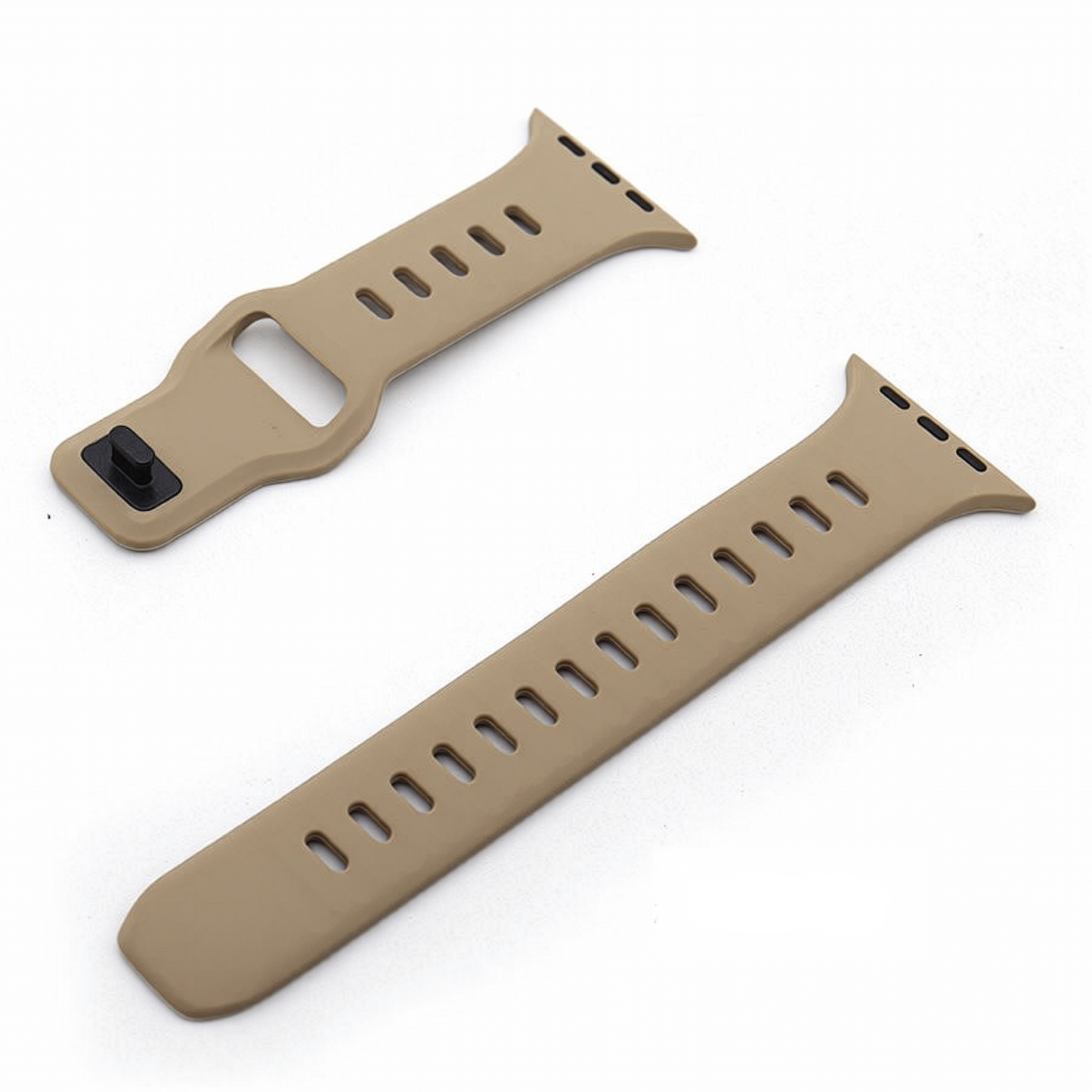 Suitable for Apple watch strap iwatch9 square buckle solid color silicone strap Apple watch strap ultra2 – SW-04 party X party