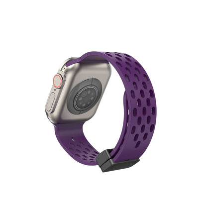 Suitable for Apple Watch Apple Watch S8 Universal Strap Hole Magnetic Silicone Apple Strap – SW-05 party X party