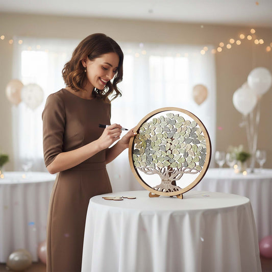 Big Tree Style European Guest Message Display Stand