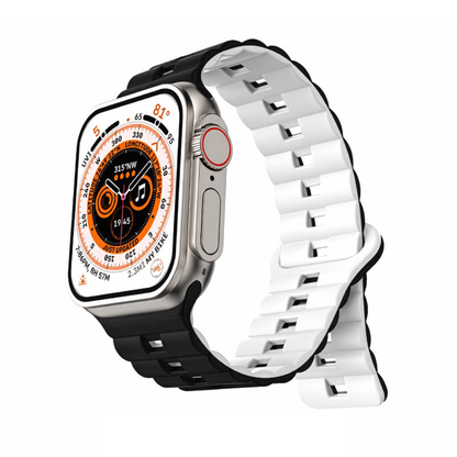 Applicable Apple watch strap Apple watch magnetic double color loop silicone iwatch 1-9 generationSE watch strap – SW-02 party X party