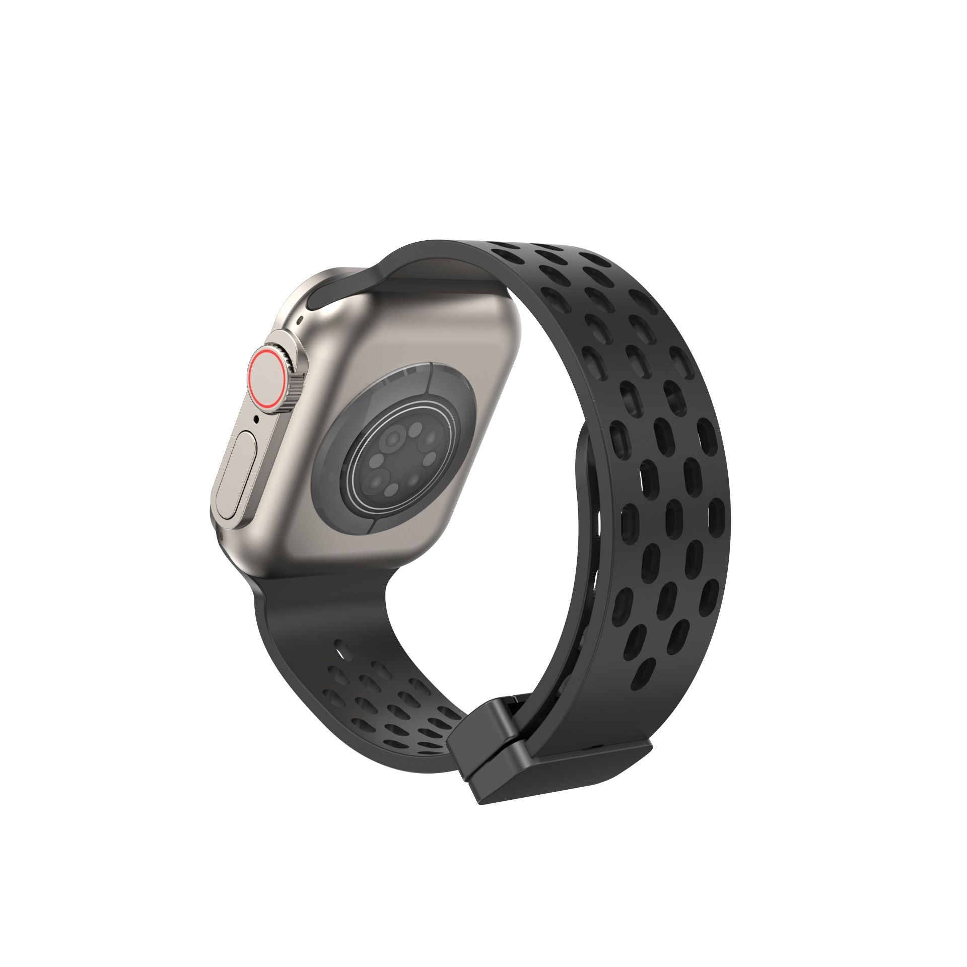 Suitable for Apple Watch Apple Watch S8 Universal Strap Hole Magnetic Silicone Apple Strap – SW-05 party X party